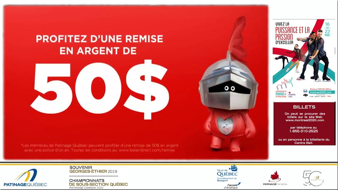 SGÉ 2019/CSS 2020, Pré-Juvénile et Juvénile Danse sur Tracé