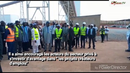 Bobo-Dioulasso  Le président Kaboré a visité la cimenterie CIMASSO