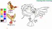 Coloration Phénix - Pidgeot Pokémon | Peindre pour les jeunes enfants et dessiner pour les enfants