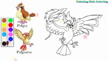 Coloration Phénix - Pidgeot Pokémon | Peindre pour les jeunes enfants et dessiner pour les enfants