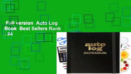 Full version  Auto Log Book  Best Sellers Rank : #4