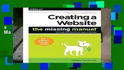 Full E-book  Creating a Website: The Missing Manual  For Kindle