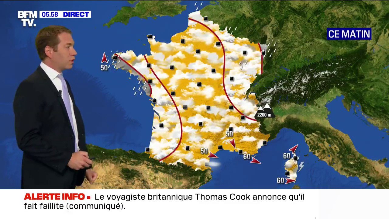 La pluie revient par l'ouest de l'Hexagone et de la grisaille recouvre le reste du pays