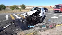 Kırıkkale'de otomobiller kafa kafaya çarpıştı: 7 yaralı