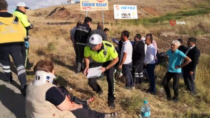 Takla atan otomobil şarampole uçtu: 5 yaralı