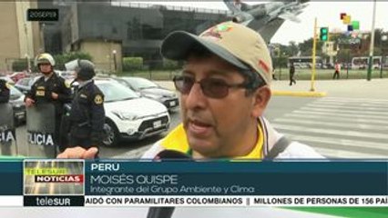 Peruanos se suman a la jornada mundial por el planeta