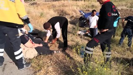 Takla atan otomobil şarampole uçtu: 5 yaralı