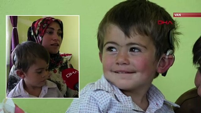 İlk kez duyan minik Yusuf'un ilk sözleri