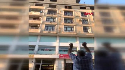 Şanlıurfa genç kızın 6'ncı kattan atlama anı kamerada