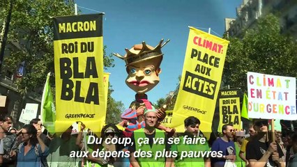 Marche pour le climat: des milliers de manifestants à Paris