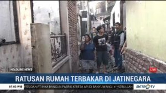 Ratusan Rumah Dua Kelurahan di Jatinegara Hangus Terbakar
