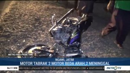 Tabrakan Maut Tiga Motor di Ngawi, 2 Orang Tewas