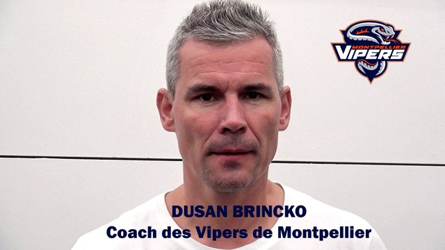 Hockey sur glace Interview de Dusan Brincko 2019-08-31 Coach des Vipers de Montpellier,