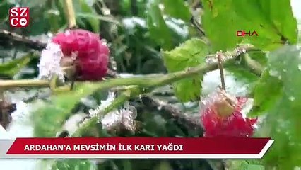 Mevsimin ilk karı yüzünü gösterdi