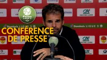 Conférence de presse US Orléans - Havre AC (2-2) : Didier OLLE-NICOLLE (USO) - Paul LE GUEN (HAC) - 2019/2020