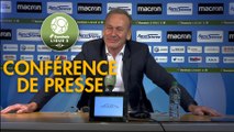 Conférence de presse AJ Auxerre - ESTAC Troyes (1-2) : Jean-Marc FURLAN (AJA) - Laurent BATLLES (ESTAC) - 2019/2020