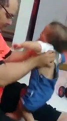 A Man Punishes A Child In A Brutal Way