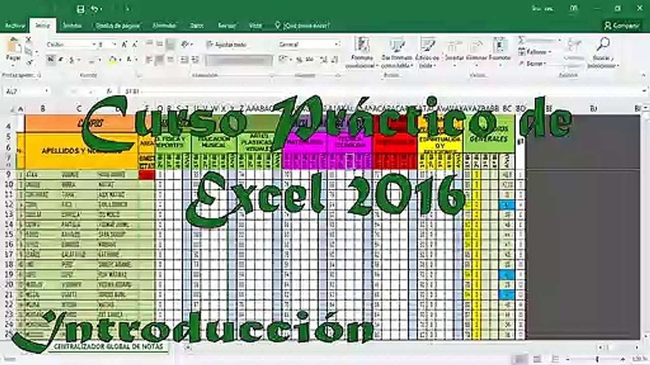 Curso Practico de Excel 2016 - Introduccion