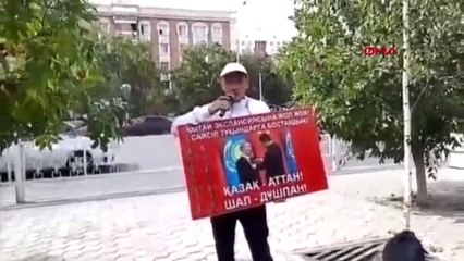 Kazakistan'da 'çin' protestosu 57 gözaltı
