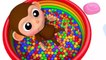 Learn Colors with Little Baby Monkey Bath Time Finger Song Nursery Rhymes for Kid Children