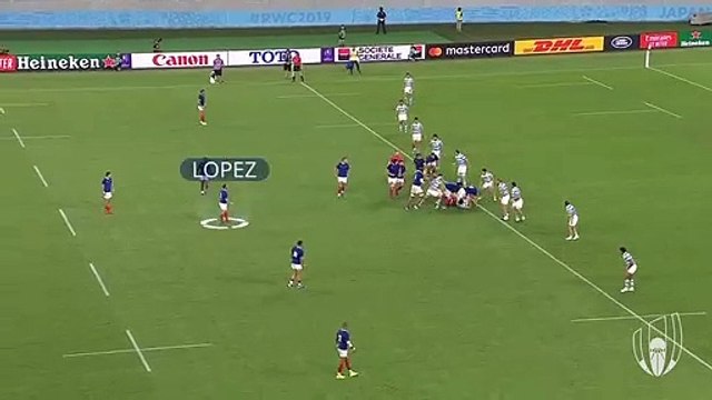 Camille Lopez's winning drop goal for France - Rugby World Cup 2019