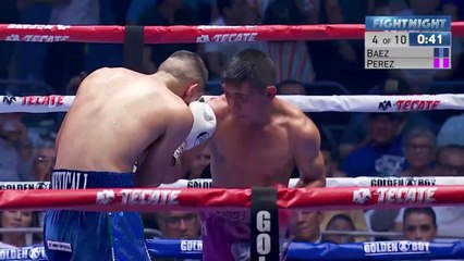 Baez vs Perez - round 4 slugging it out