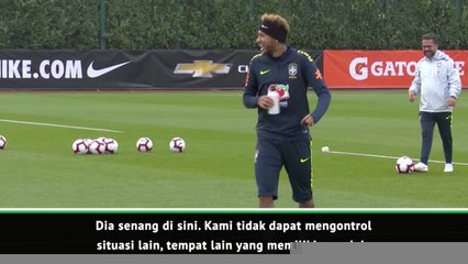 Neymar senang ikut bagian di timnas Brasil - Tite