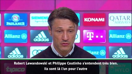 5e j. - Kovac ravi de l'entente entre Coutinho et Lewandowski