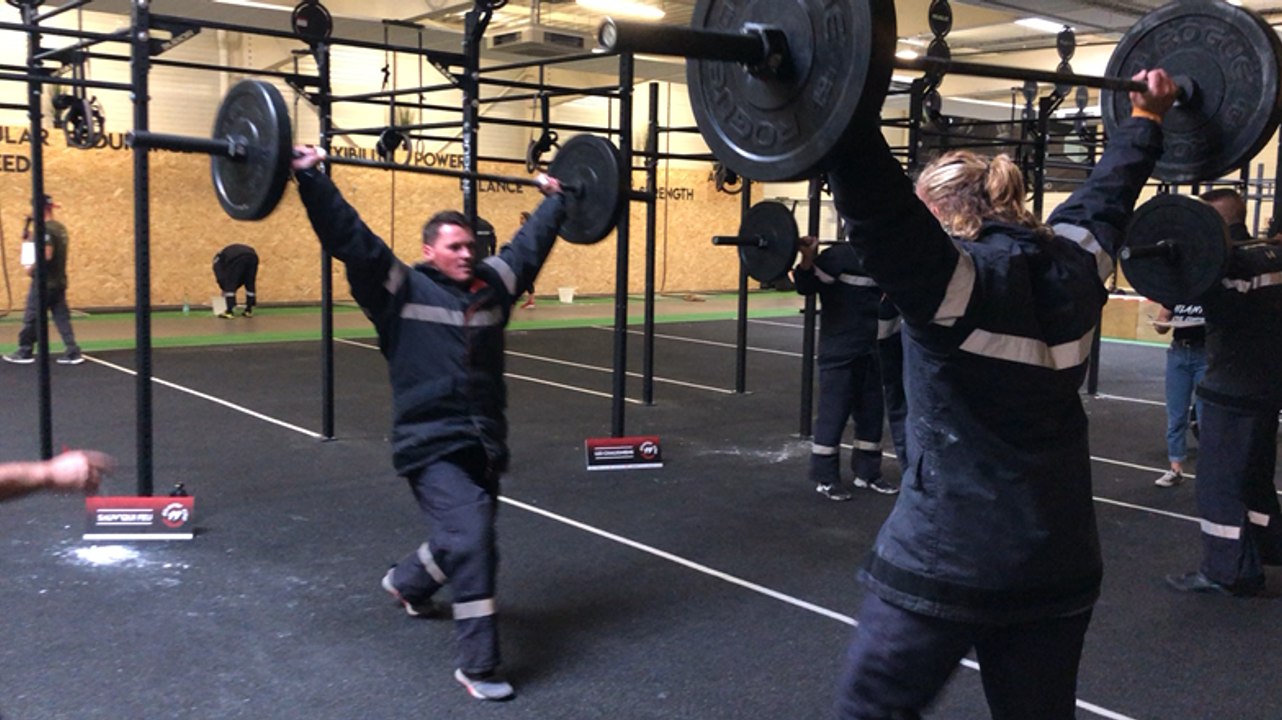 Compétition de cross fit entre sapeurs-pompiers