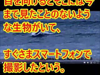 【衝撃】人魚か、人間型UMAか！？「人間モンスター」が撮影される！