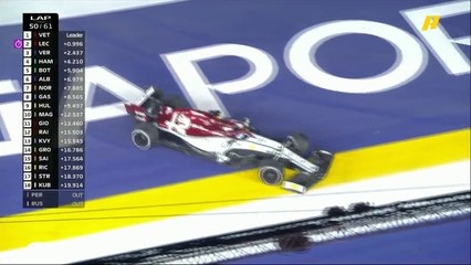 الحوادث مستمرة في سباق سنغافورة.. حادث بين رايكونن وكفيات