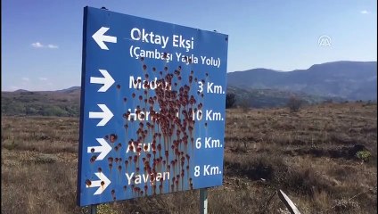 Yön levhalarını tahrip eden kişiler aranıyor - ORDU