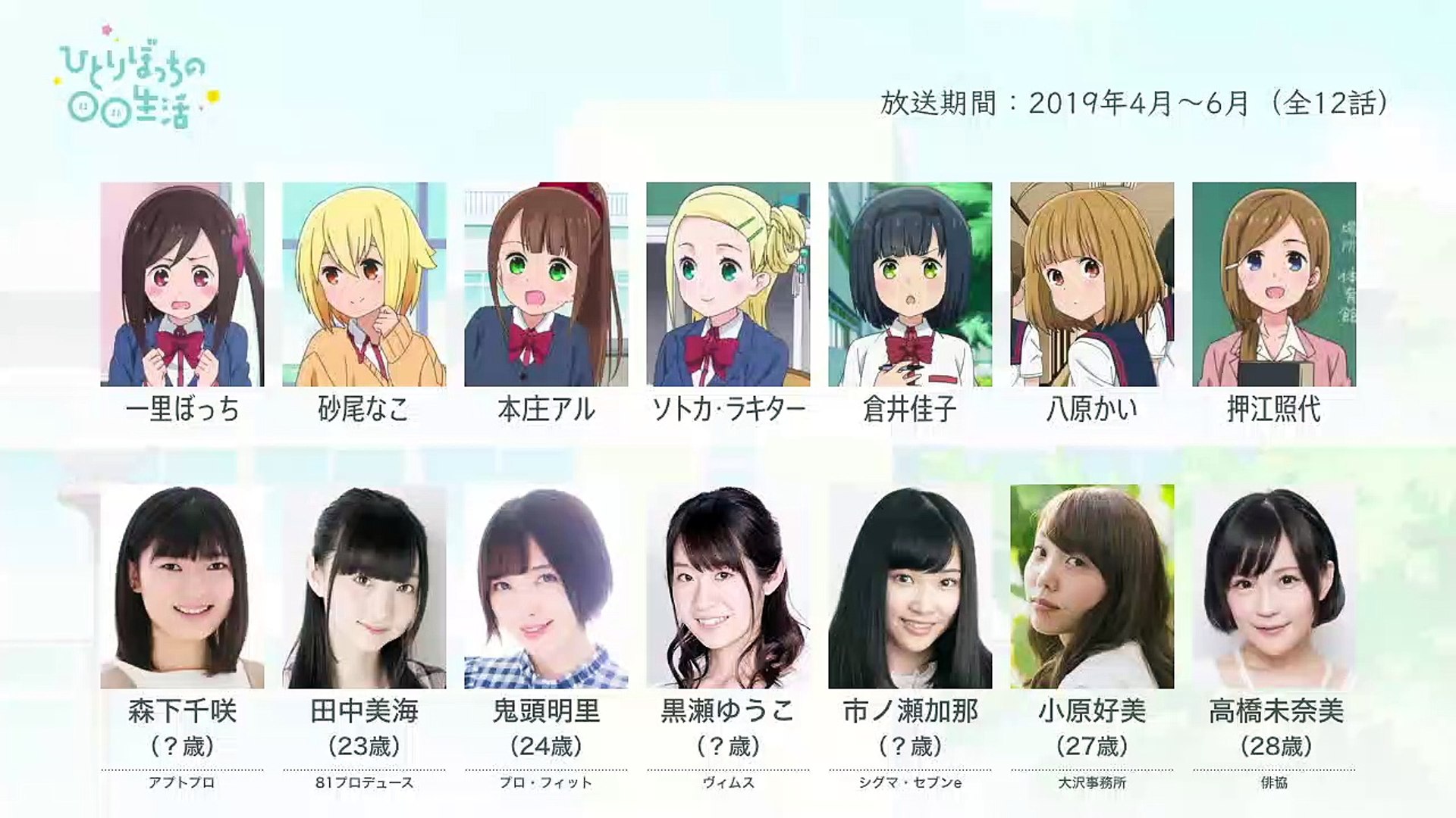 ひとりぼっちの 生活の声優さんたちは こんな顔 動画 Dailymotion