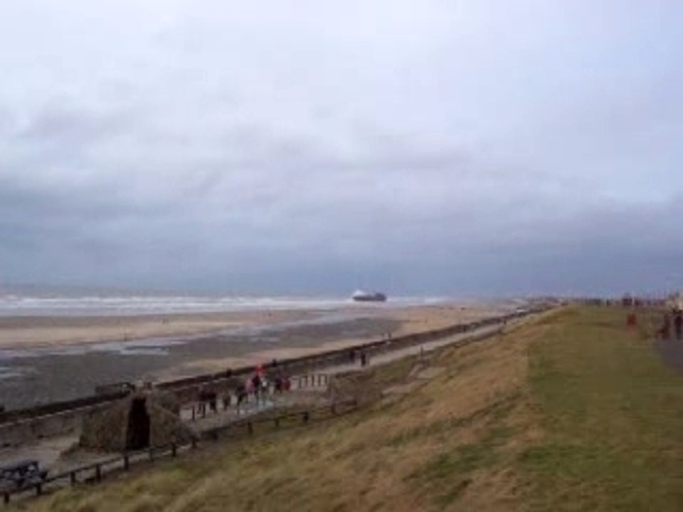 Where the ferry was beached