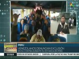 Perú: los 109 migrantes venezolanos partieron a su país