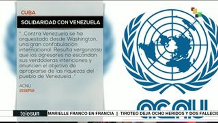 Cuba expresa su solidaridad con el pueblo venezolano