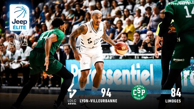 Jeep® ÉLITE : Lyon-Villeurbanne vs Limoges (J1)