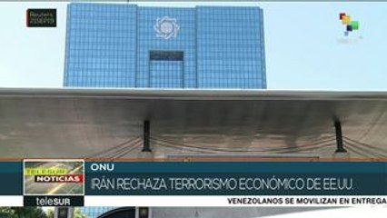 Canciller de Irán rechaza "terrorismo económico" ejercido por EEUU