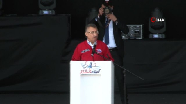 Cumhurbaşkanı Vekili Fuat Oktay, TEKFONEST'in kapanış programına katıldı