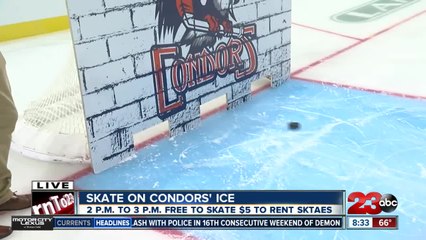Free chance to skate on Bakersfield Condors ice Sunday