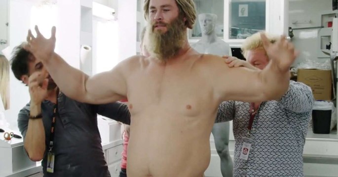 AVENGERS ENDGAME Becoming Fat Thor Behind the Scenes - Chris Hemsworth