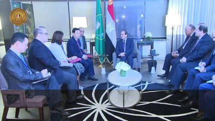 مدير "الفاو" يشيد خلال لقاء السيسى بالنشاط الضخم لمصر فى الزراعة والتنمية