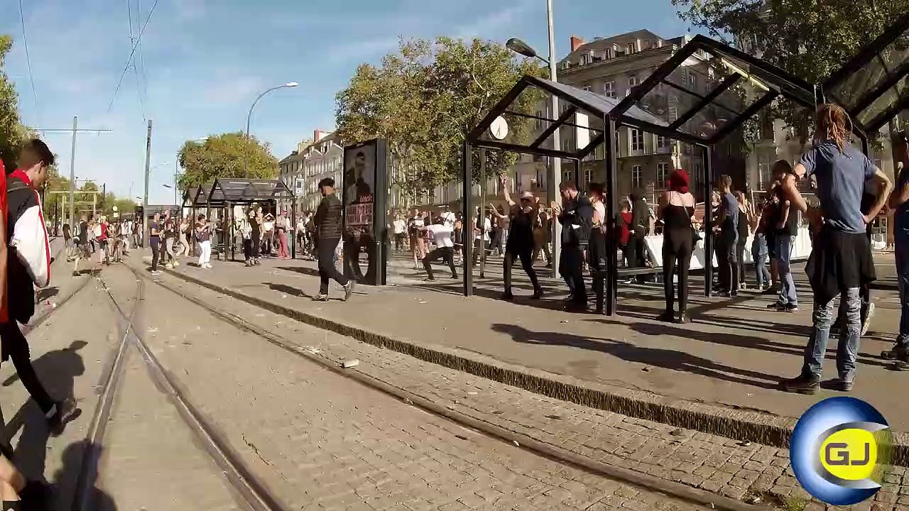 Nantes, Casseurs - black blocs. Manifestations gilets jaunes - acte 44. 14 septembre 2019 | Midic