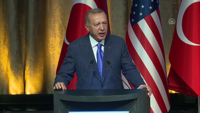 Cumhurbaşkanı Erdoğan: '15 Temmuz gecesi 251 insanımızı şehit eden bu terör örgütünün (FETÖ) maskesini tüm dünyada indireceğiz' - NEW YORK