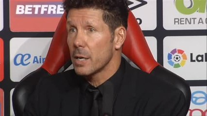 Simeone, optimista tras el partido frente al Mallorca