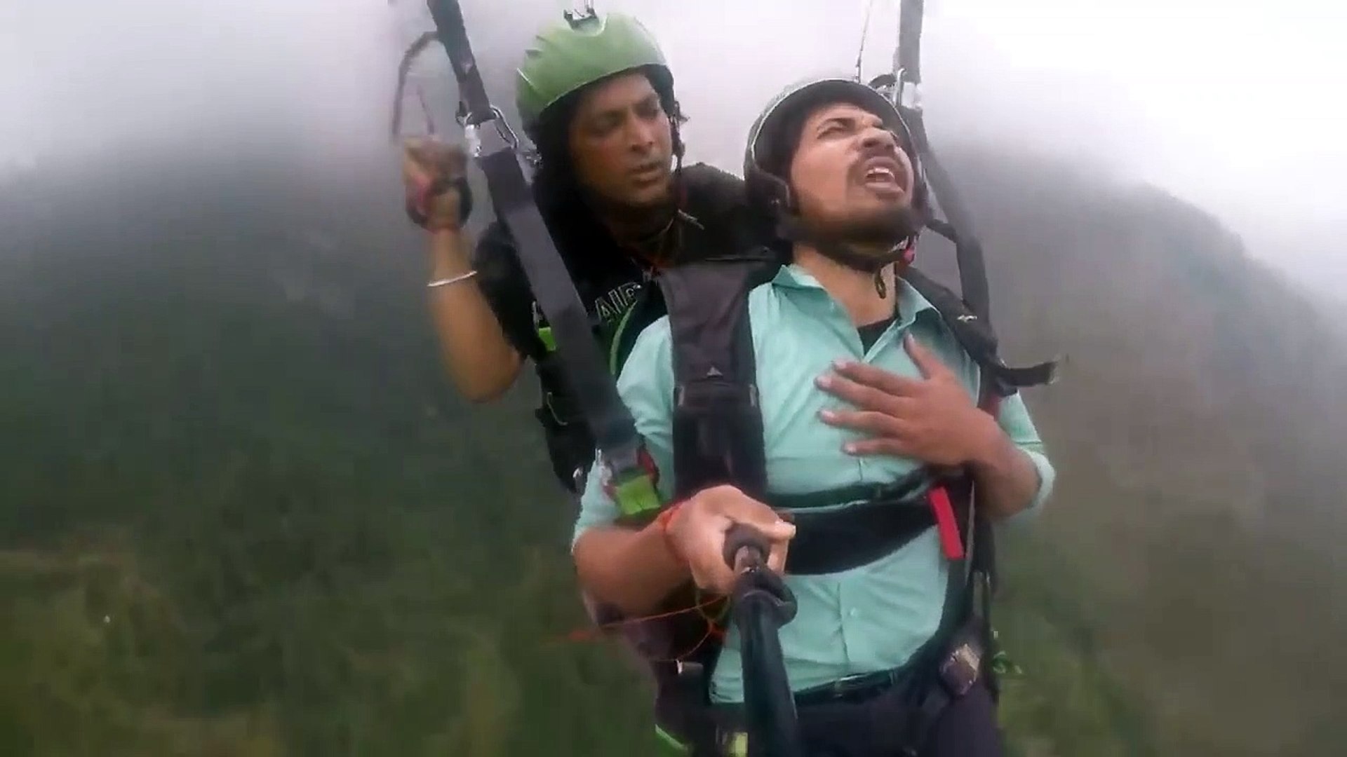 Paragliding India Funny video scared man very funny must watch till end