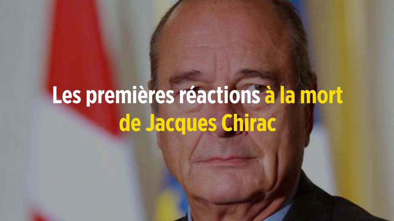 Les premières réactions à la mort de Jacques Chirac