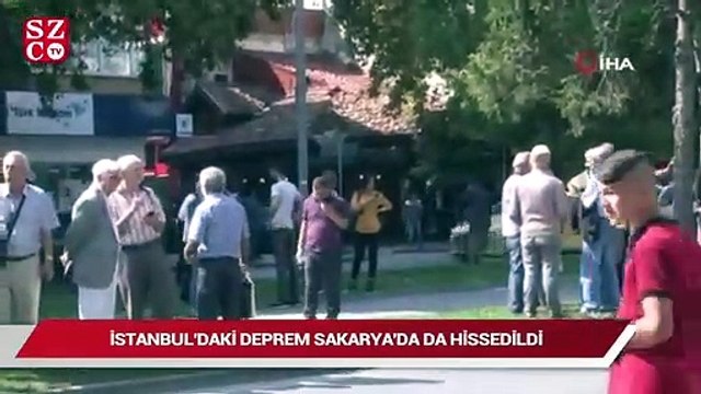 İstanbul’daki deprem Sakarya’yı da salladı