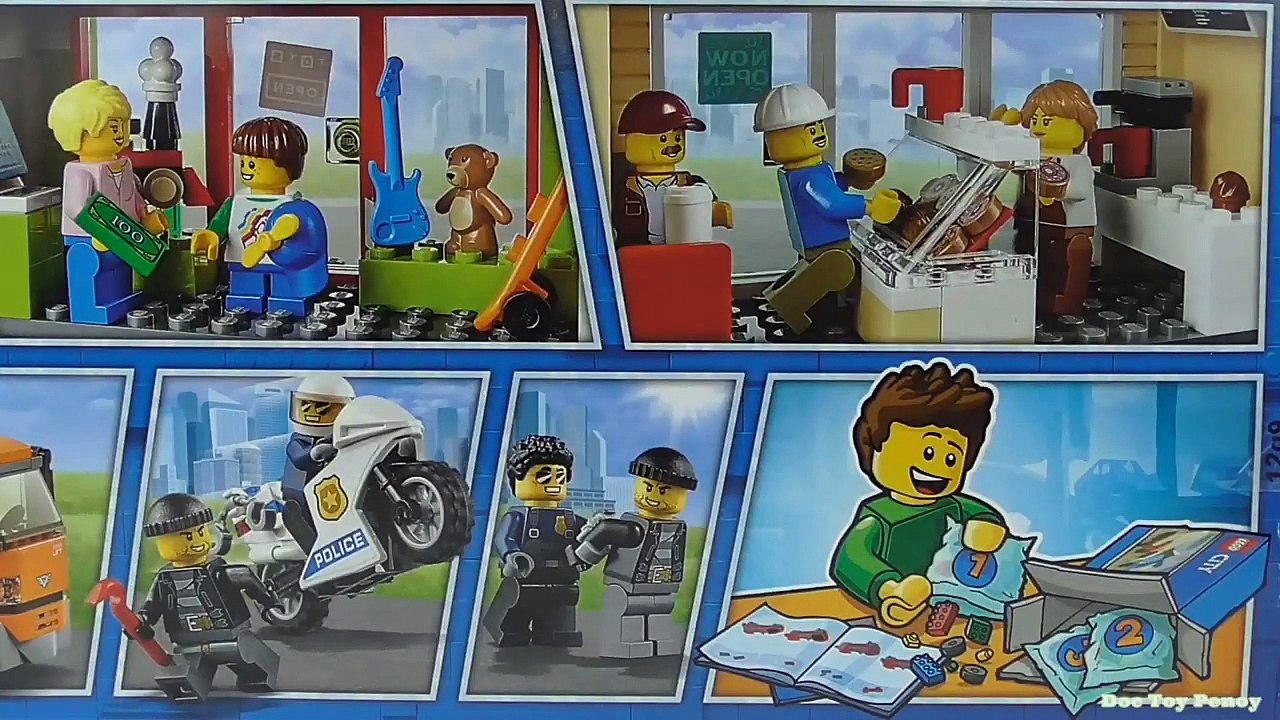LEGO City Donut Shop Opening - Playset 60233 Toy Unboxing & Speed Build