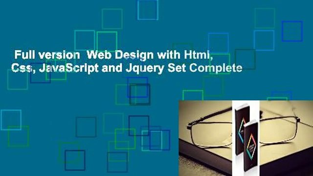 Full version Web Design with Html, Css, JavaScript and Jquery Set Complete